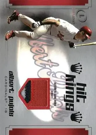 2004 Fleer Legacy - Hit Kings Patch Silver #HK/AP - Albert Pujols - St. Louis Cardinals