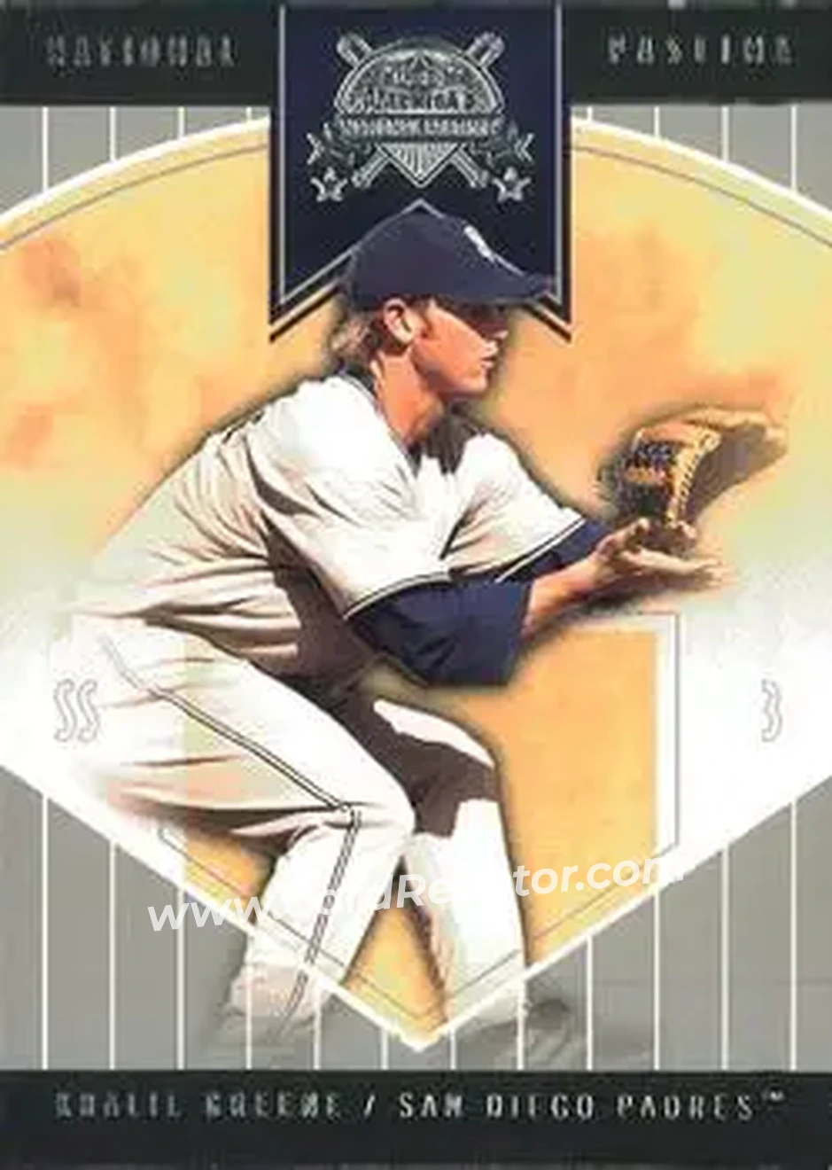 2004 Fleer National Pastime #2 - Khalil Greene - San Diego Padres - Front 2004 Fleer National Pastime #2 - Khalil Greene - San Diego Padres - Front