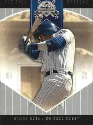 2004 Fleer National Pastime #4 - Sammy Sosa - Chicago Cubs