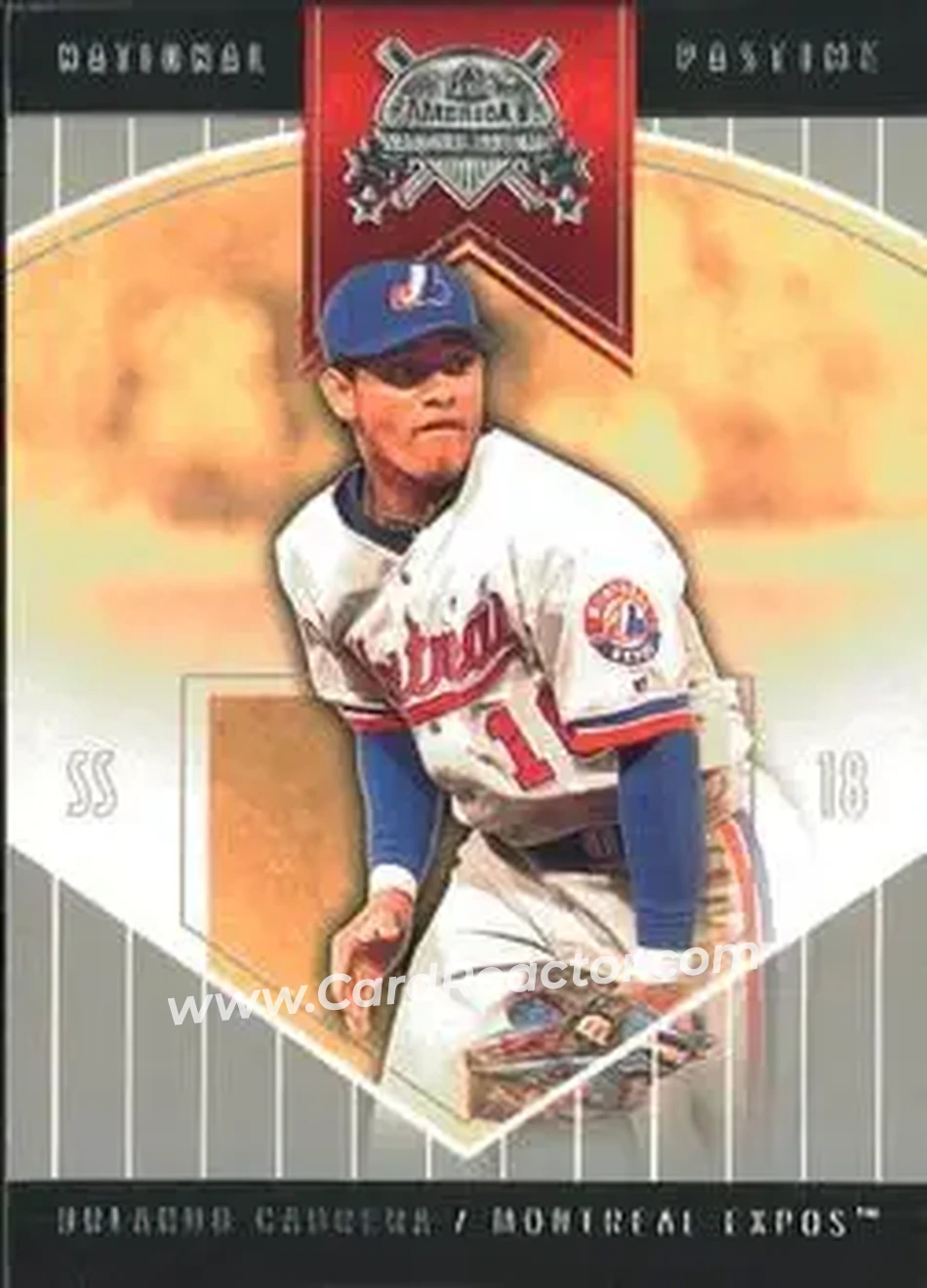 2004 Fleer National Pastime #6 - Orlando Cabrera - Montreal Expos - Front