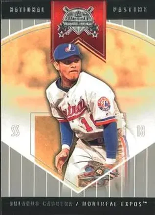 2004 Fleer National Pastime #6 - Orlando Cabrera - Montreal Expos