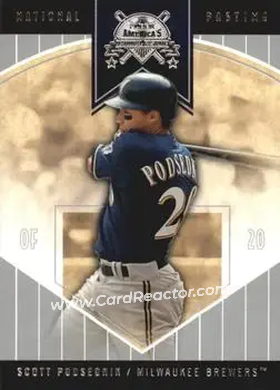 2004 Fleer National Pastime #7 - Scott Podsednik - Milwaukee Brewers - Front