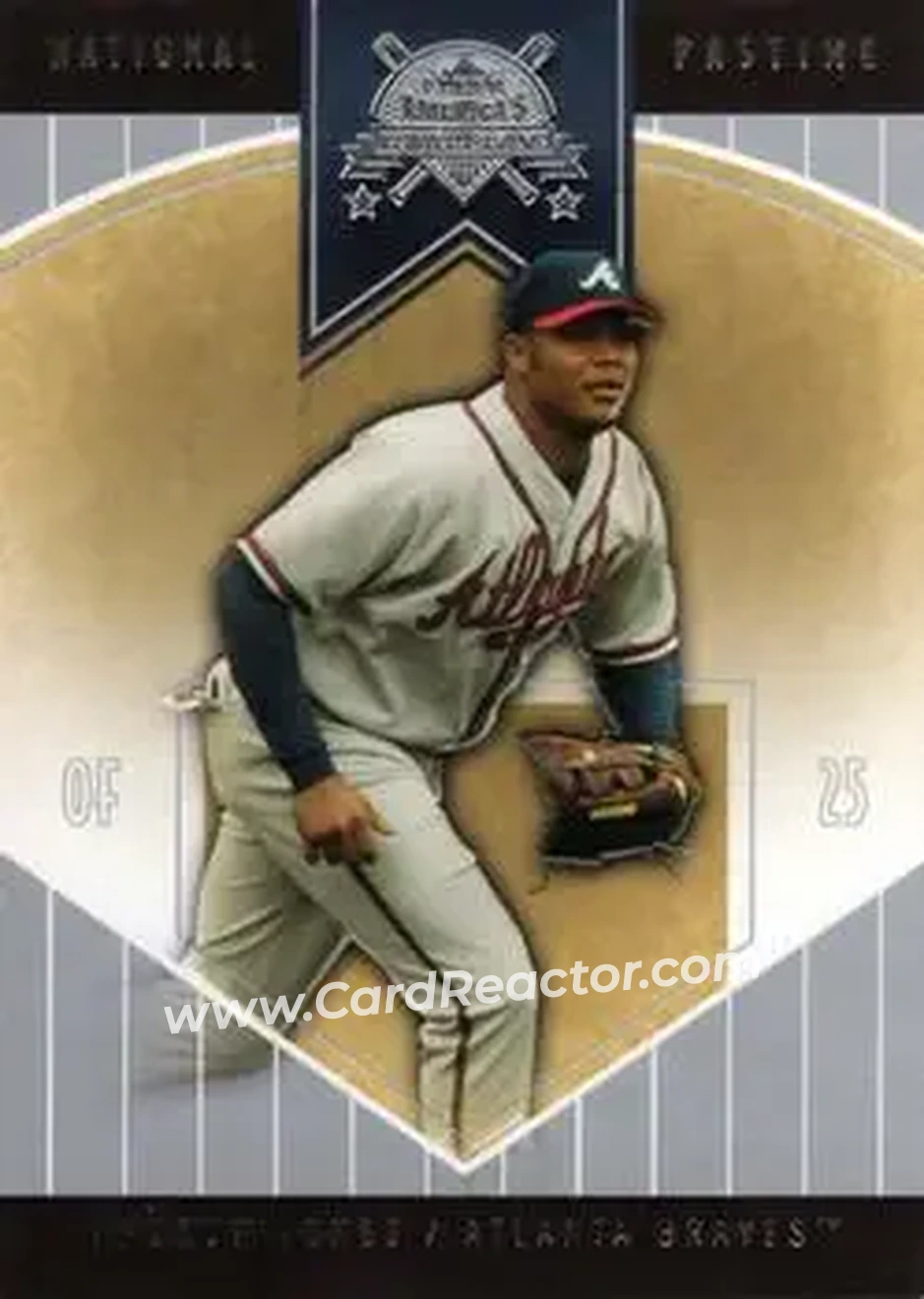 2004 Fleer National Pastime #9 - Andruw Jones - Atlanta Braves - Front
