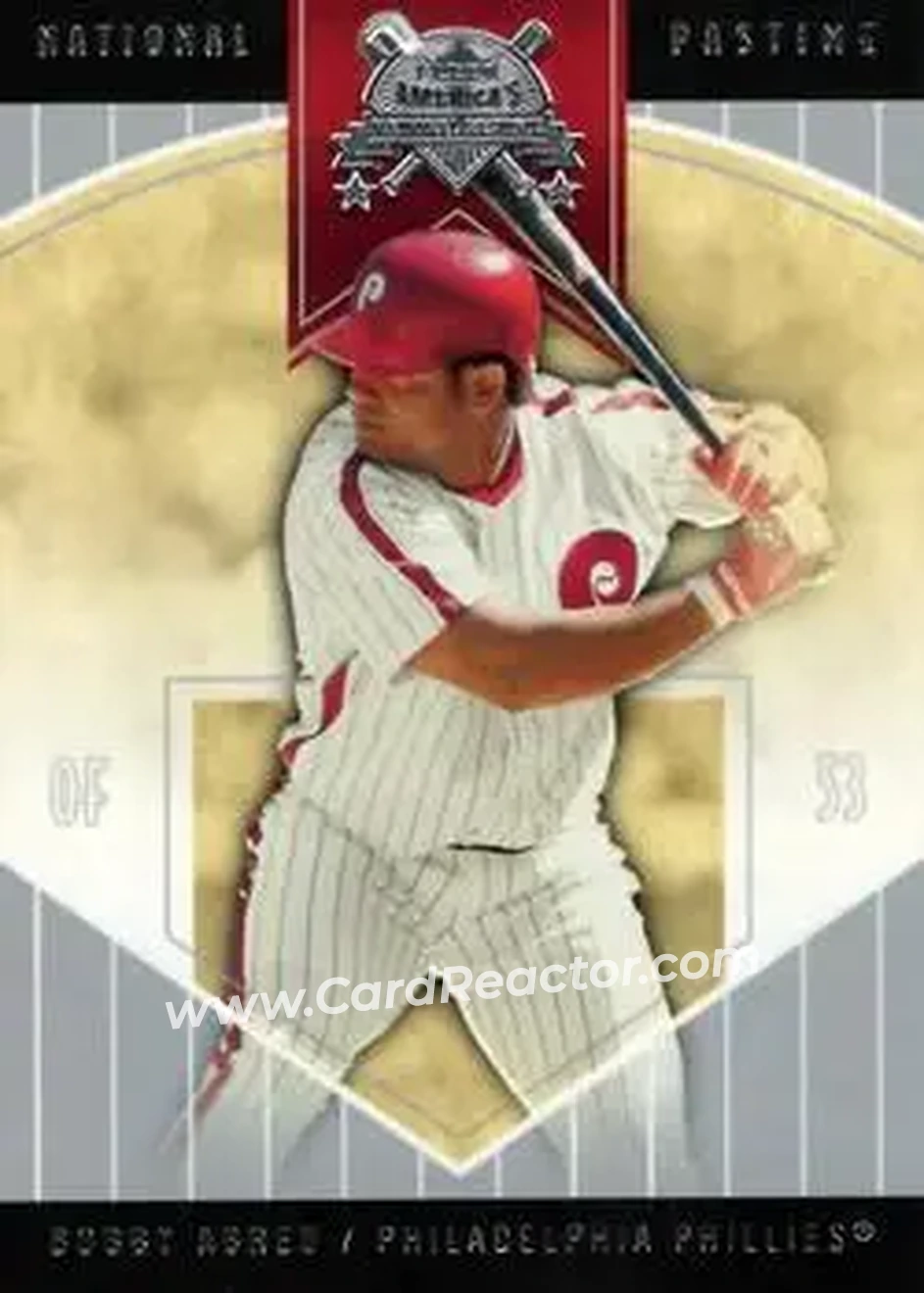 2004 Fleer National Pastime #12 - Bob Abreu - Philadelphia Phillies - Front