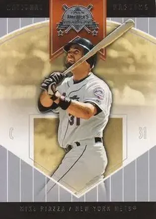 2004 Fleer National Pastime #16 - Mike Piazza - New York Mets
