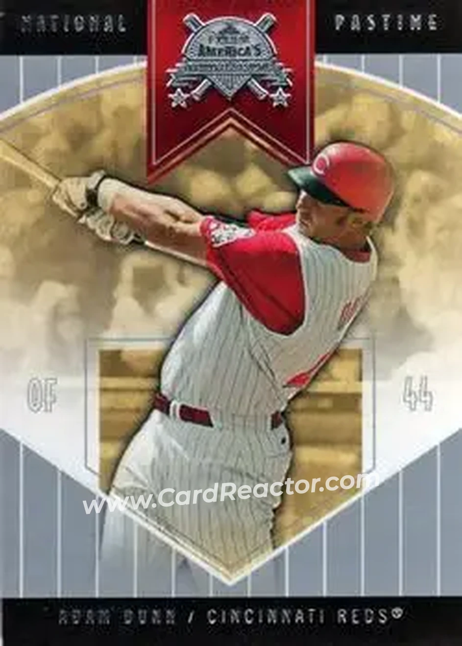2004 Fleer National Pastime #19 - Adam Dunn - Cincinnati Reds - Front