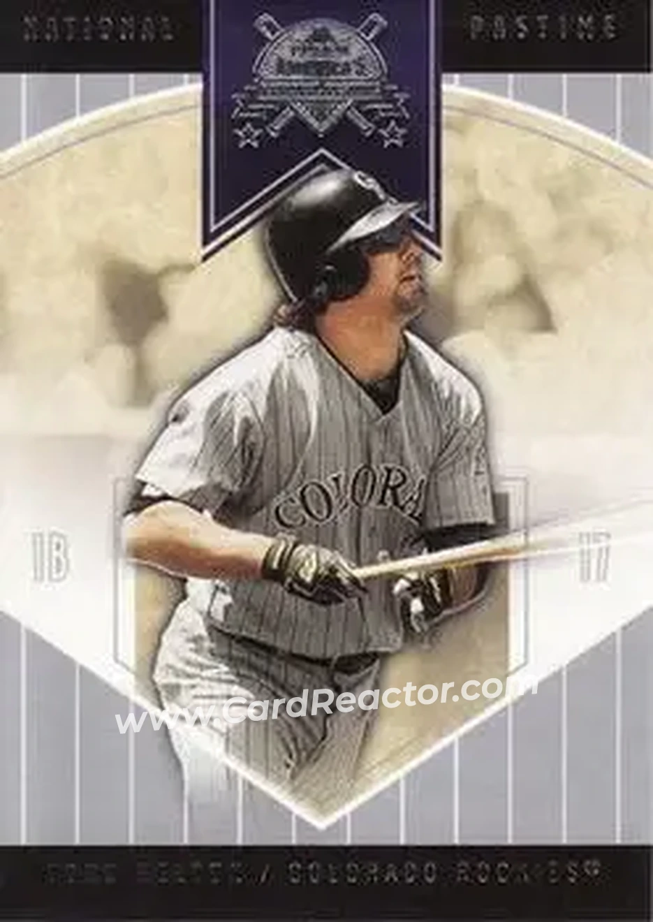 2004 Fleer National Pastime #21 - Todd Helton - Colorado Rockies - Front