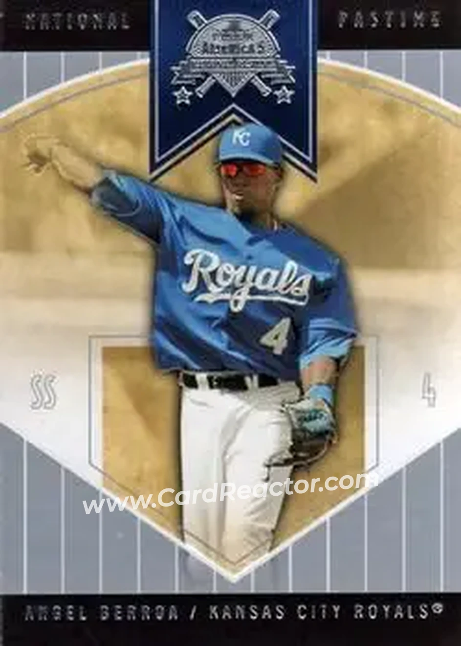 2004 Fleer National Pastime #24 - Angel Berroa - Kansas City Royals - Front