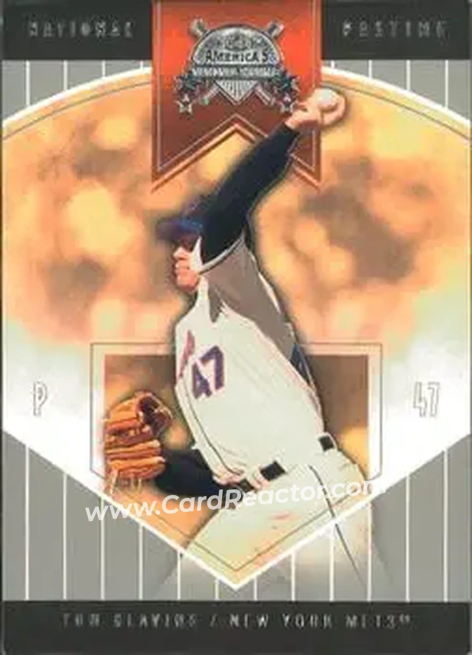 2004 Fleer National Pastime #29 - Tom Glavine - New York Mets - Front