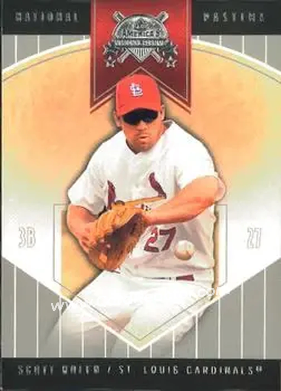 2004 Fleer National Pastime #32 - Scott Rolen - St. Louis Cardinals - Front