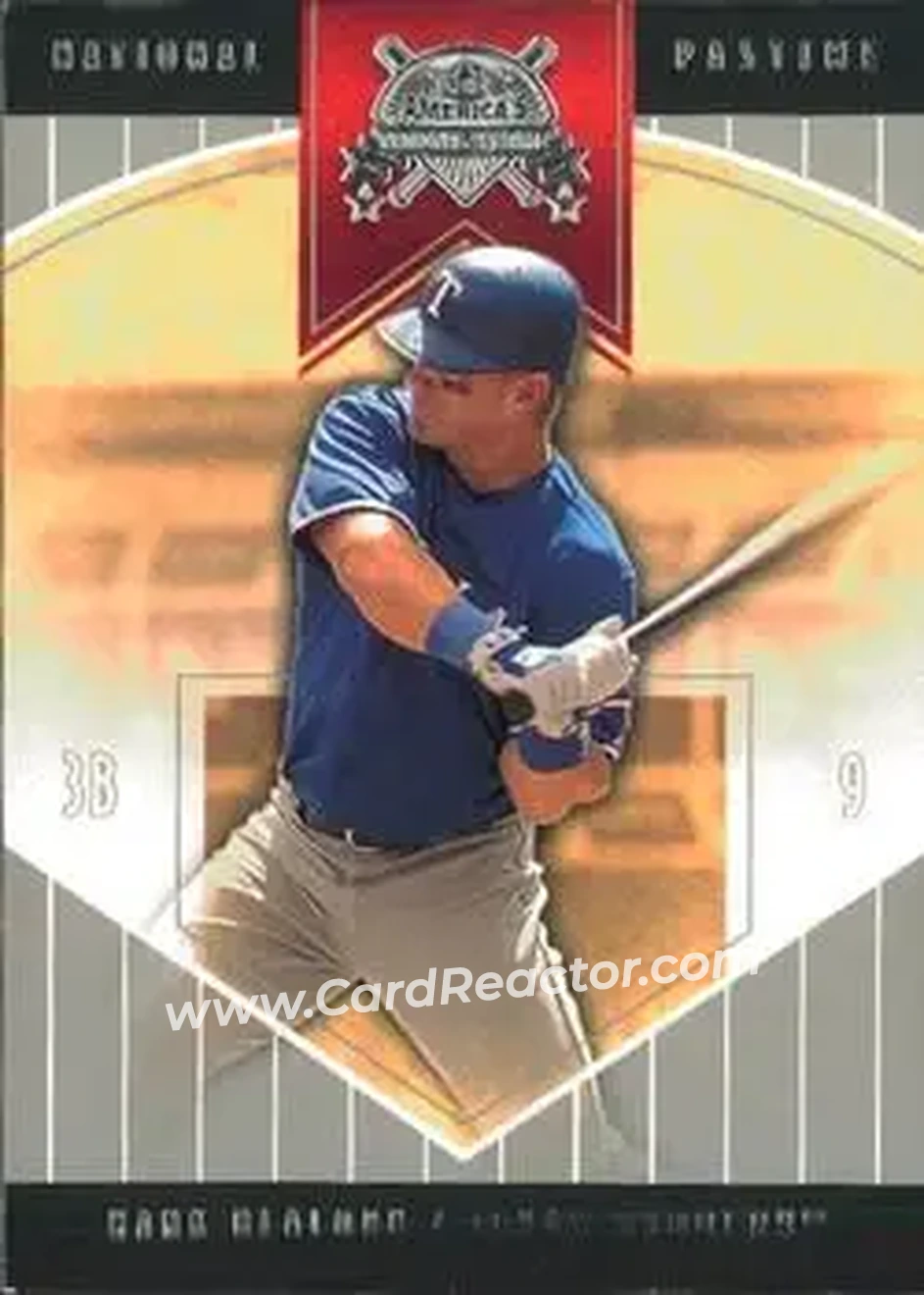 2004 Fleer National Pastime #44 - Hank Blalock - Texas Rangers - Front