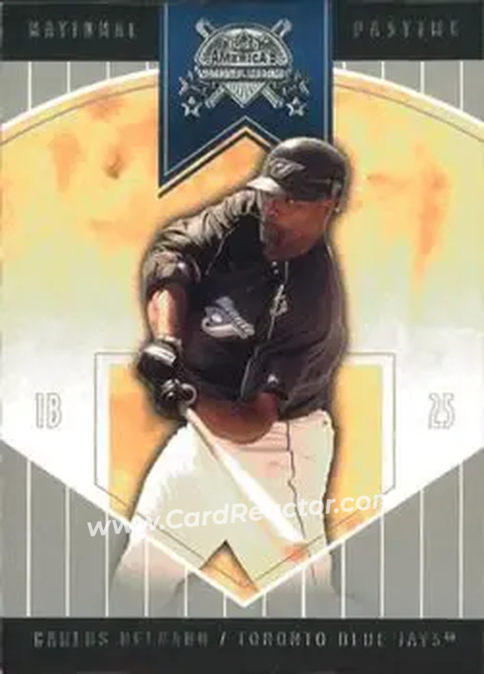 2004 Fleer National Pastime #45 - Carlos Delgado - Toronto Blue Jays - Front
