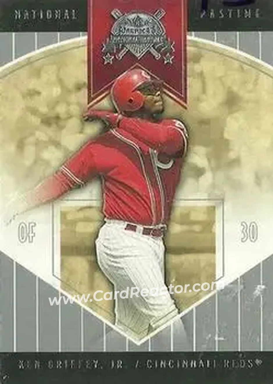 2004 Fleer National Pastime #58 - Ken Griffey Jr. - Cincinnati Reds - Front