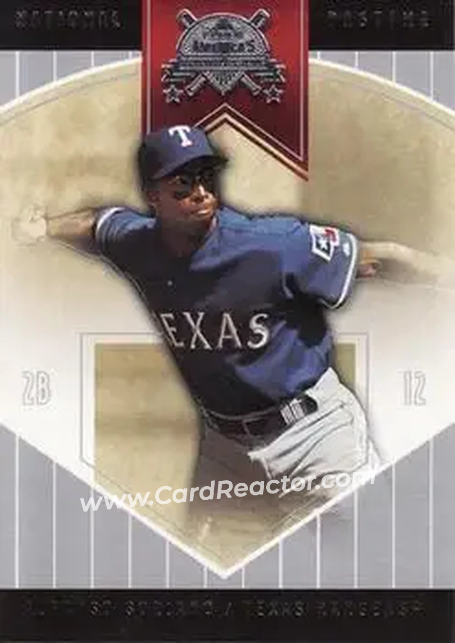 2004 Fleer National Pastime #60 - Alfonso Soriano - Texas Rangers - Front