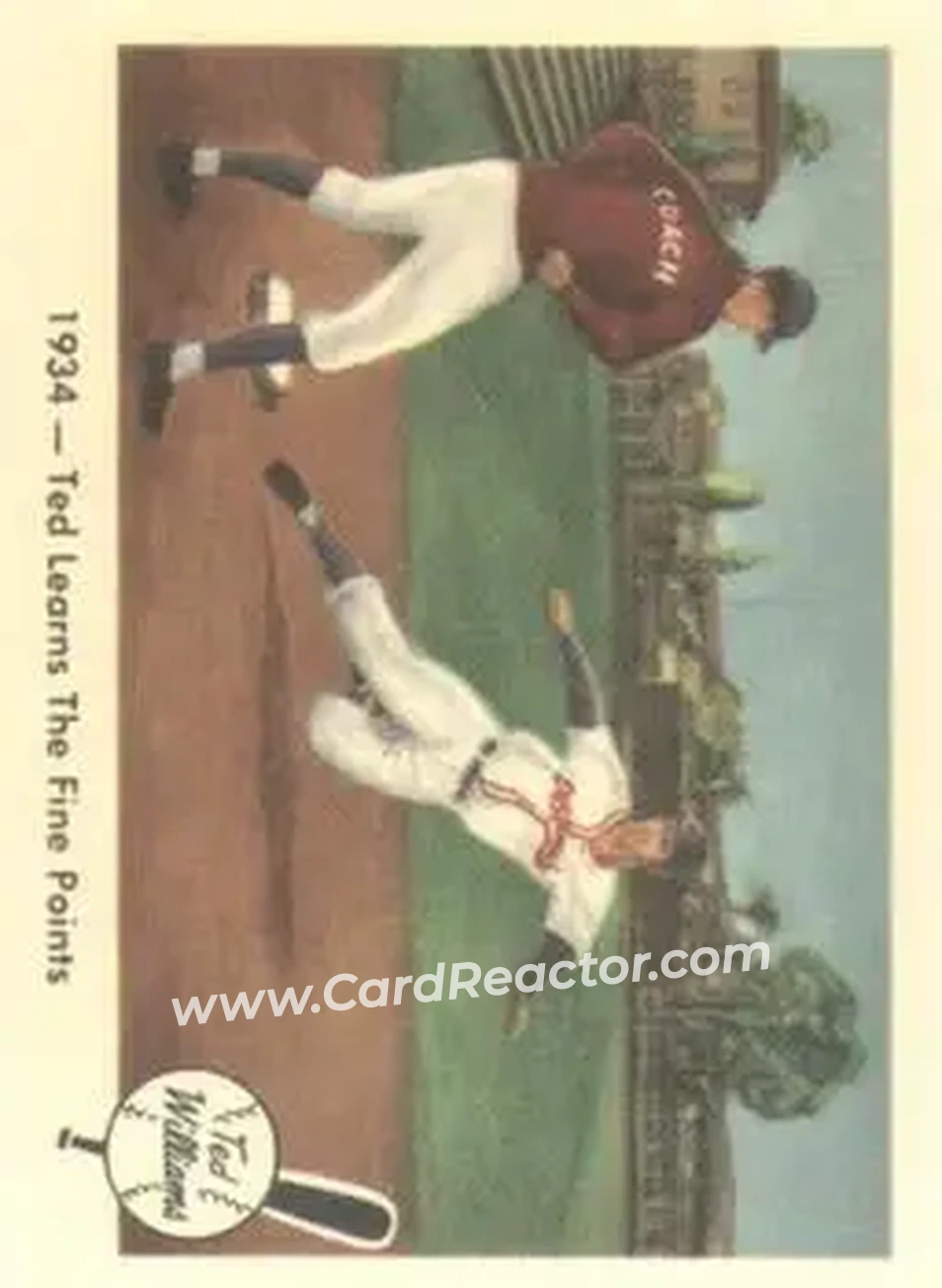 2004 Fleer National Pastime - 1959 Ted Williams Reprint #4 - Ted Williams - Boston Red Sox - Front