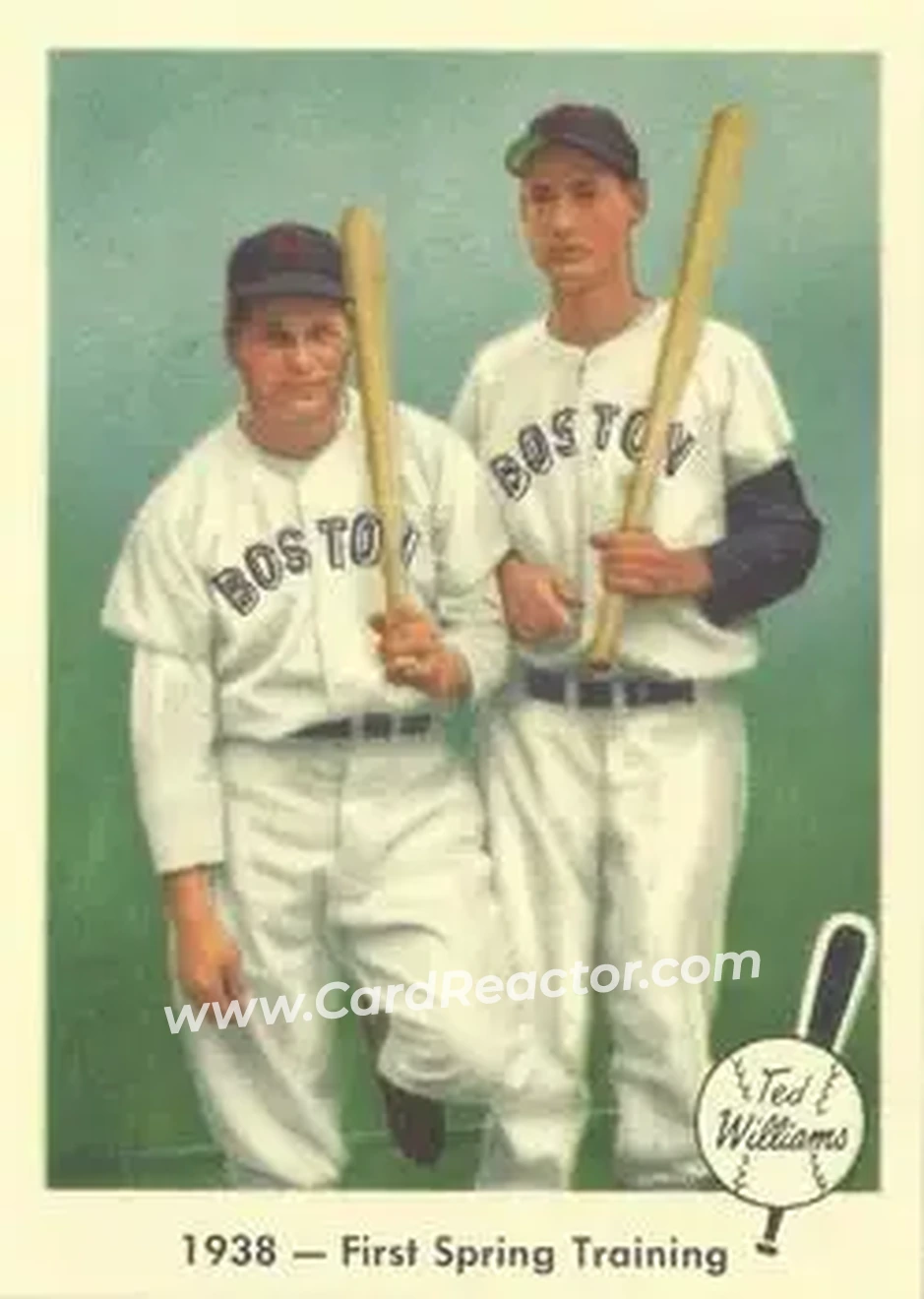 2004 Fleer National Pastime - 1959 Ted Williams Reprint #11 - Ted Williams - Boston Red Sox - Front
