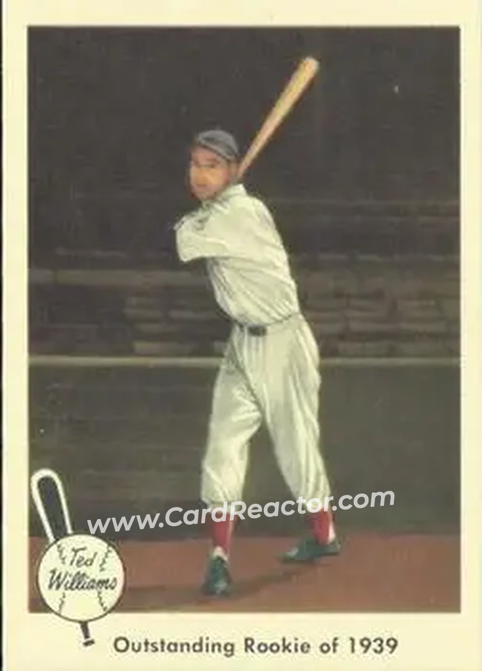 2004 Fleer National Pastime - 1959 Ted Williams Reprint #14 - Ted Williams - Boston Red Sox - Front