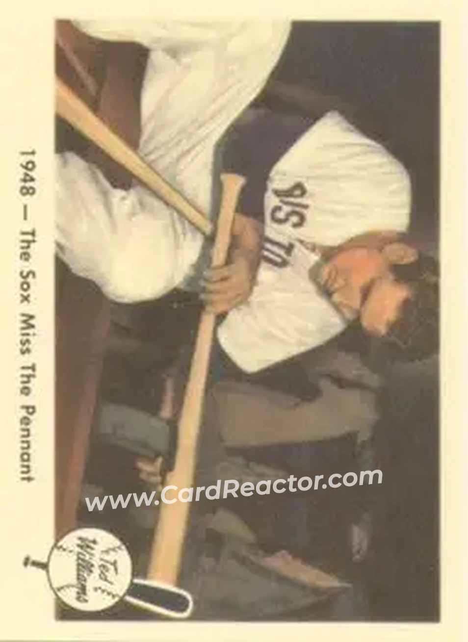 2004 Fleer National Pastime - 1959 Ted Williams Reprint #35 - Ted Williams - Boston Red Sox - Front 2004 Fleer National Pastime - 1959 Ted Williams Reprint #35 - Ted Williams - Boston Red Sox - Front