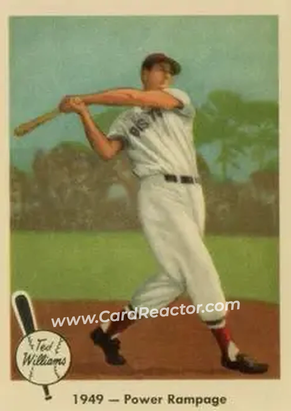 2004 Fleer National Pastime - 1959 Ted Williams Reprint #38 - Ted Williams - Boston Red Sox - Front