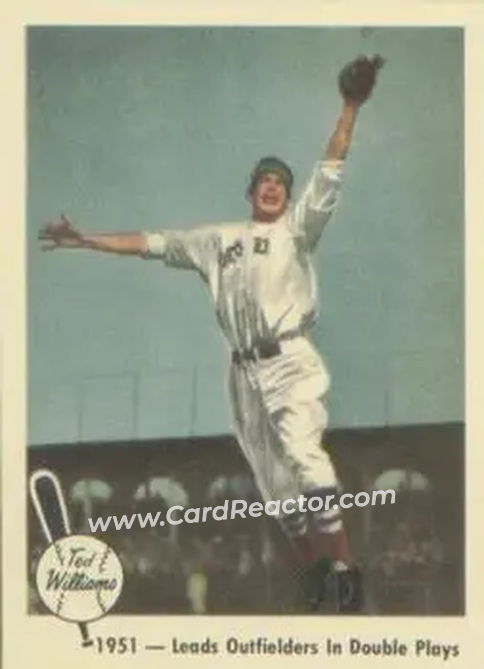 2004 Fleer National Pastime - 1959 Ted Williams Reprint #43 - Ted Williams - Boston Red Sox - Front