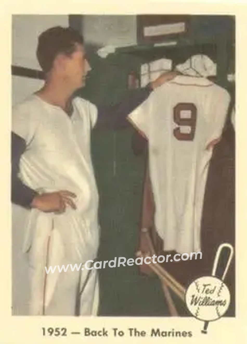2004 Fleer National Pastime - 1959 Ted Williams Reprint #44 - Ted Williams - Boston Red Sox - Front