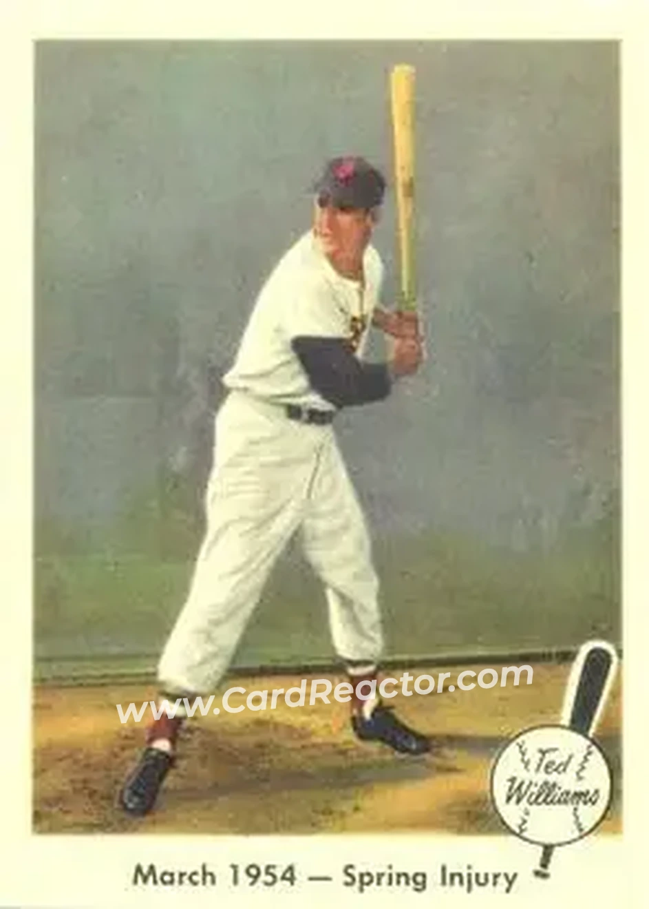 2004 Fleer National Pastime - 1959 Ted Williams Reprint #50 - Ted Williams - Boston Red Sox - Front