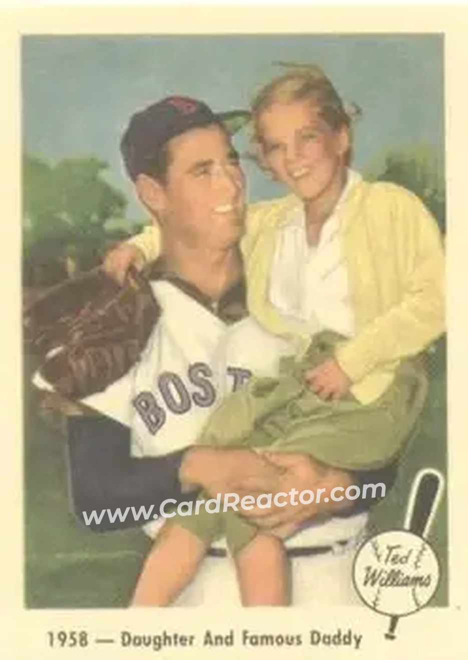 2004 Fleer National Pastime - 1959 Ted Williams Reprint #64 - Ted Williams - Boston Red Sox - Front