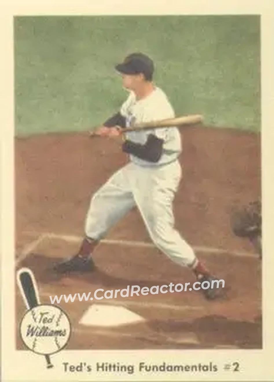 2004 Fleer National Pastime - 1959 Ted Williams Reprint #72 - Ted Williams - Boston Red Sox - Front