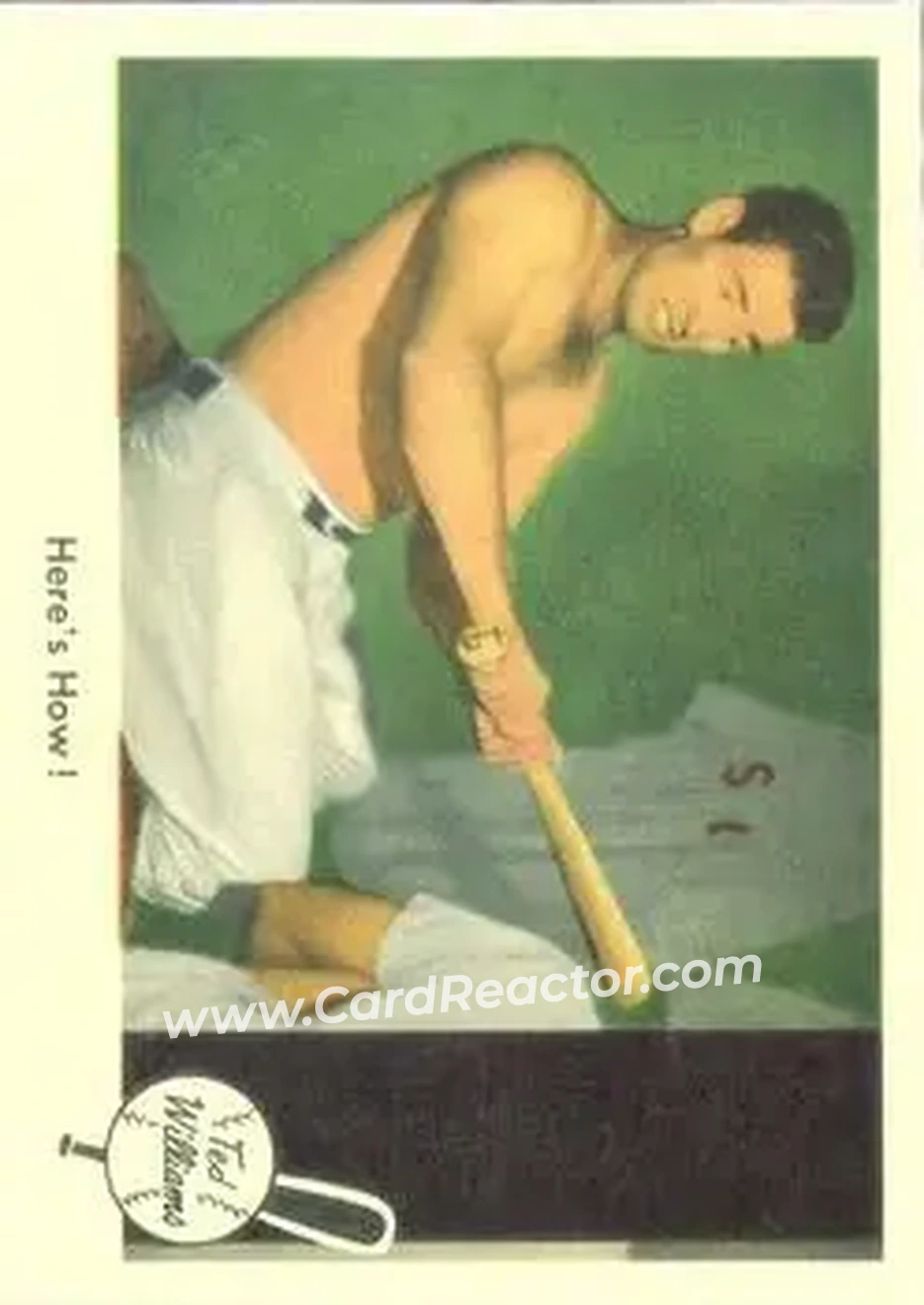 2004 Fleer National Pastime - 1959 Ted Williams Reprint #74 - Ted Williams - Boston Red Sox - Front