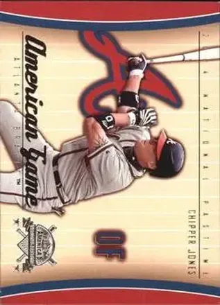 2004 Fleer National Pastime - American Game #13 AG - Chipper Jones - Atlanta Braves