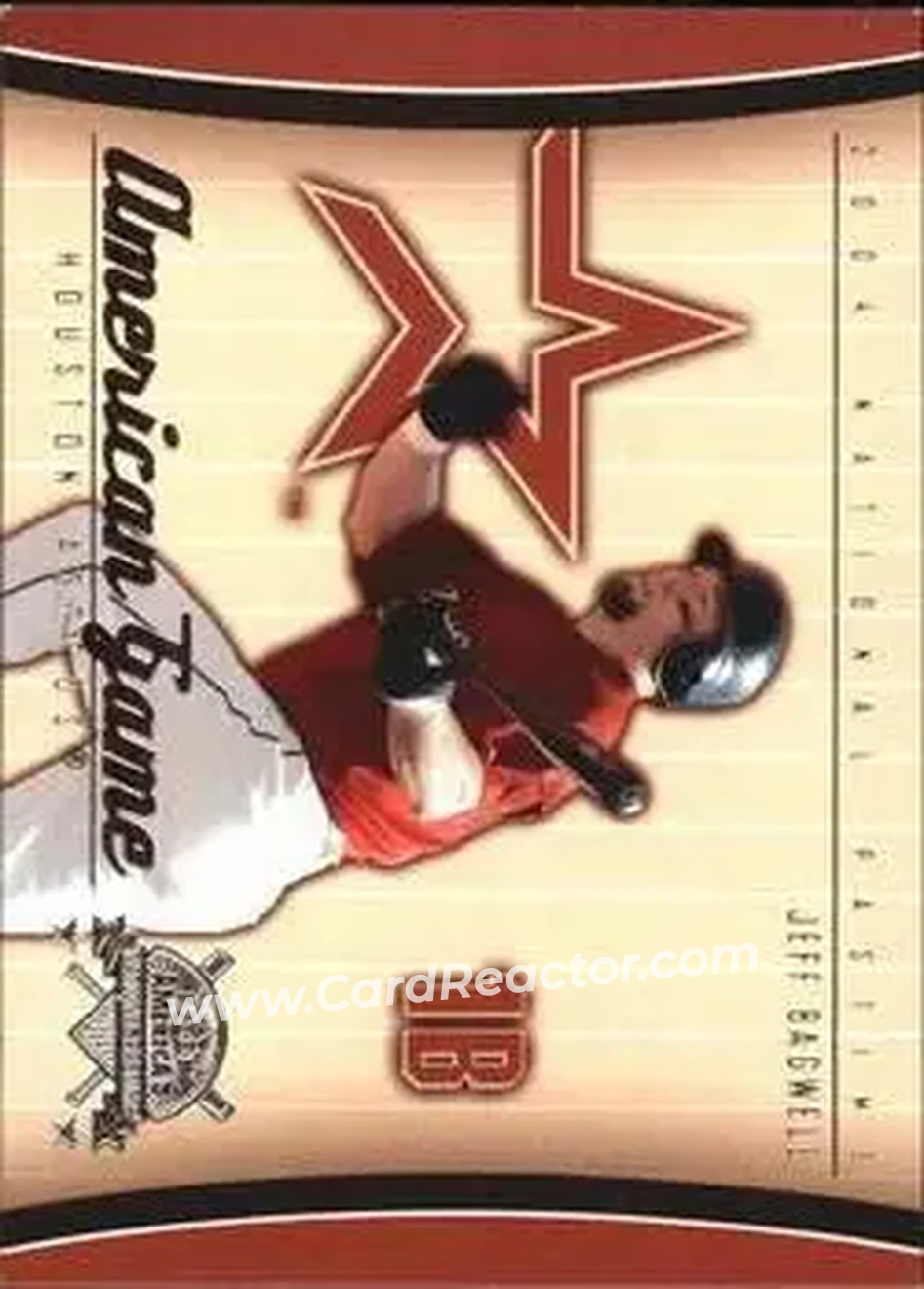 2004 Fleer National Pastime - American Game #15 AG - Jeff Bagwell - Houston Astros - Front 2004 Fleer National Pastime - American Game #15 AG - Jeff Bagwell - Houston Astros - Front