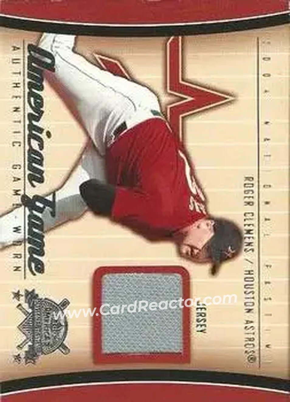 2004 Fleer National Pastime - American Game Jersey #AG-RCL - Roger Clemens - Houston Astros - Front