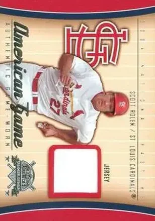 2004 Fleer National Pastime - American Game Jersey #AG-SR - Scott Rolen - St. Louis Cardinals
