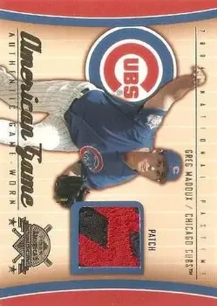 2004 Fleer National Pastime - American Game Patch #AG-GM - Greg Maddux - Atlanta Braves
