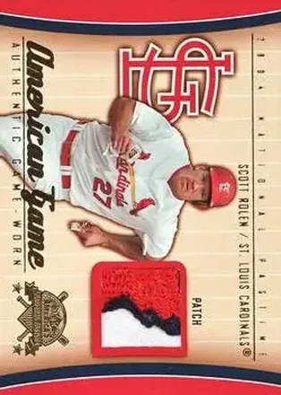 2004 Fleer National Pastime - American Game Patch #AG-SR - Scott Rolen - St. Louis Cardinals