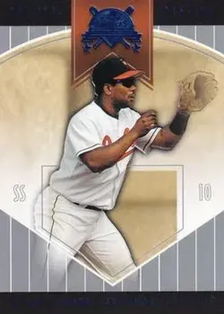 2004 Fleer National Pastime - Blue Foil #8 - Miguel Tejada - Baltimore Orioles