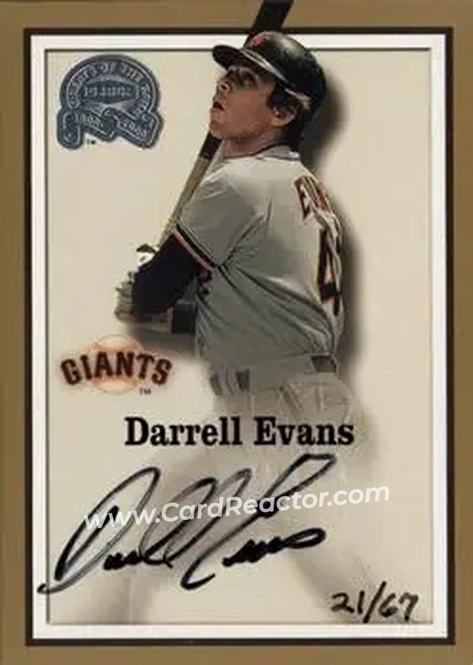 2004 Fleer National Pastime - Buyback Autographs #NNO - Darrell Evans - San Francisco Giants - Front 2004 Fleer National Pastime - Buyback Autographs #NNO - Darrell Evans - San Francisco Giants - Front