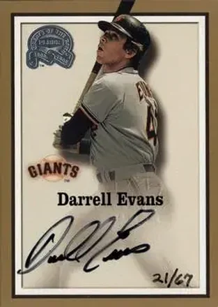 2004 Fleer National Pastime - Buyback Autographs #NNO - Darrell Evans - San Francisco Giants