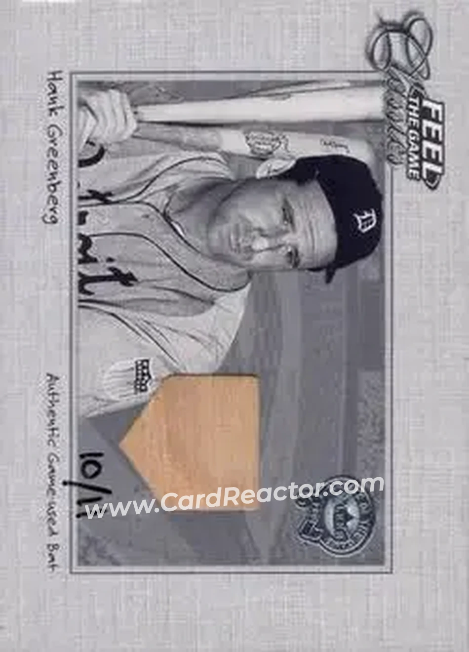 2004 Fleer National Pastime - Buyback Game Used #NNO - Hank Greenberg - Detroit Tigers - Front