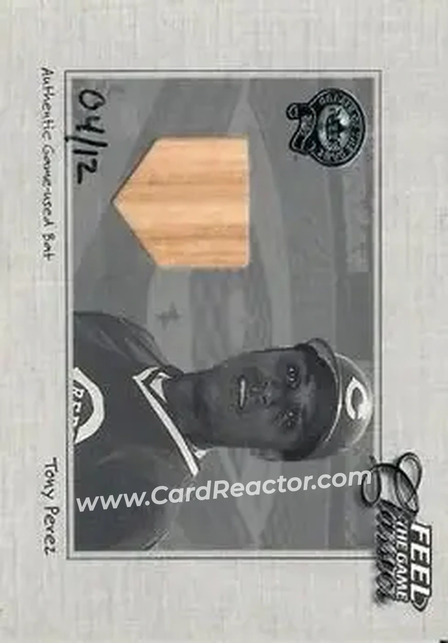 2004 Fleer National Pastime - Buyback Game Used #NNO - Tony Pérez - Cincinnati Reds - Front