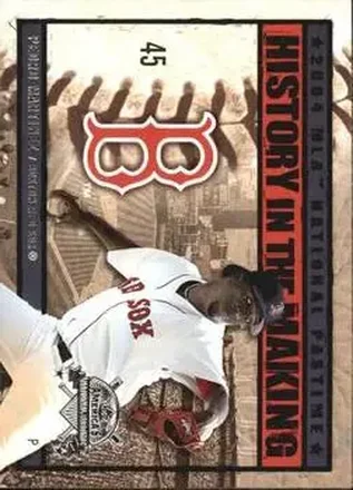 2004 Fleer National Pastime - History in the Making #1HM - Pedro Martinez - Boston Red Sox