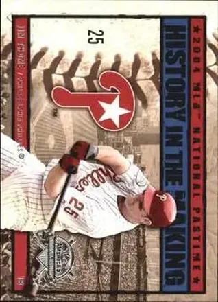 2004 Fleer National Pastime - History in the Making #6HM - Jim Thome - Philadelphia Phillies