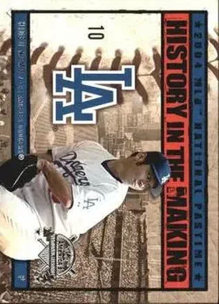 2004 Fleer National Pastime - History in the Making #8HM - Hideo Nomo - Los Angeles Dodgers