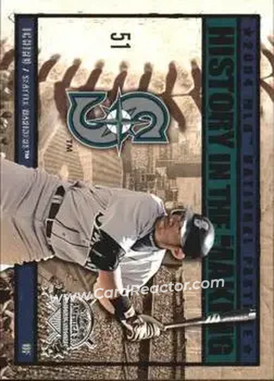 2004 Fleer National Pastime - History in the Making #14HM - Ichiro - Seattle Mariners - Front 2004 Fleer National Pastime - History in the Making #14HM - Ichiro - Seattle Mariners - Front
