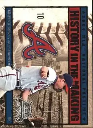 2004 Fleer National Pastime - History in the Making #16HM - Chipper Jones - Atlanta Braves