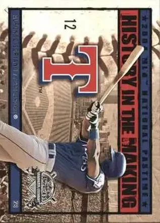 2004 Fleer National Pastime - History in the Making #22HM - Alfonso Soriano - Texas Rangers