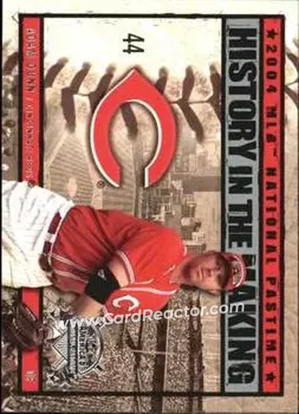 2004 Fleer National Pastime - History in the Making #27HM - Adam Dunn - Cincinnati Reds - Front
