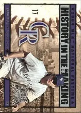 2004 Fleer National Pastime - History in the Making #28HM - Todd Helton - Colorado Rockies