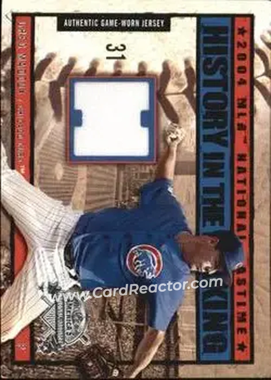 2004 Fleer National Pastime - History in the Making Jersey #HM-GM - Greg Maddux - Chicago Cubs - Front