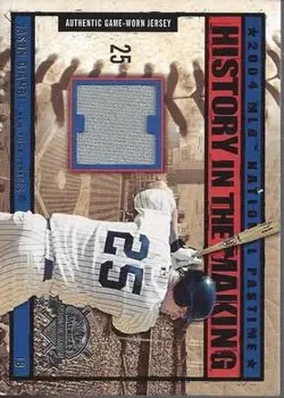 2004 Fleer National Pastime - History in the Making Jersey #HM-JG - Jason Giambi - New York Yankees
